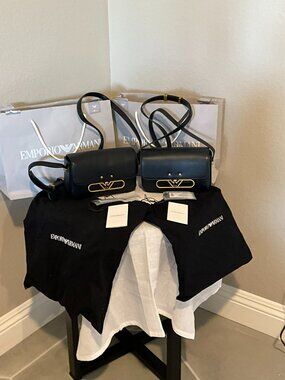 How about, 2 for the price of 1!  Emporio Armani Mini Crossbody Bags